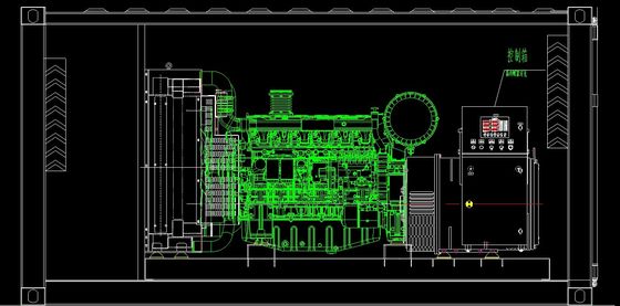 Container Type 400kva Yuchai Diesel Generator Set with Water Cooling System and Portable