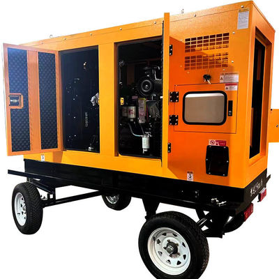 125KVA Mobile Trailer Diesel Generator Set with Deep Sea Module and Self Starting