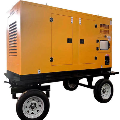 125KVA Mobile Trailer Diesel Generator Set with Deep Sea Module and Self Starting