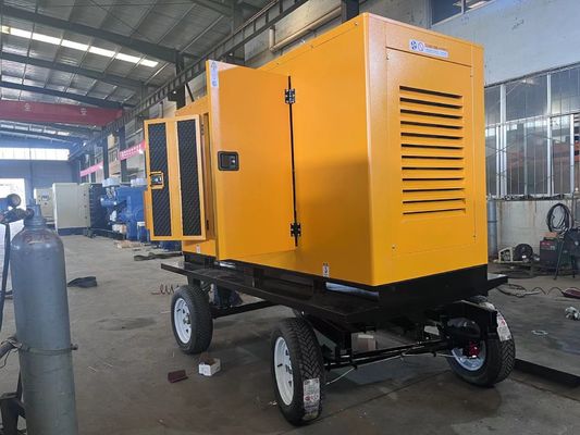 125KVA Mobile Trailer Diesel Generator Set with Deep Sea Module and Self Starting