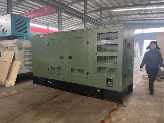 375KVA 400V Silent Box Diesel Generator Set for Emergency Backup Power Supply in Guangxi
